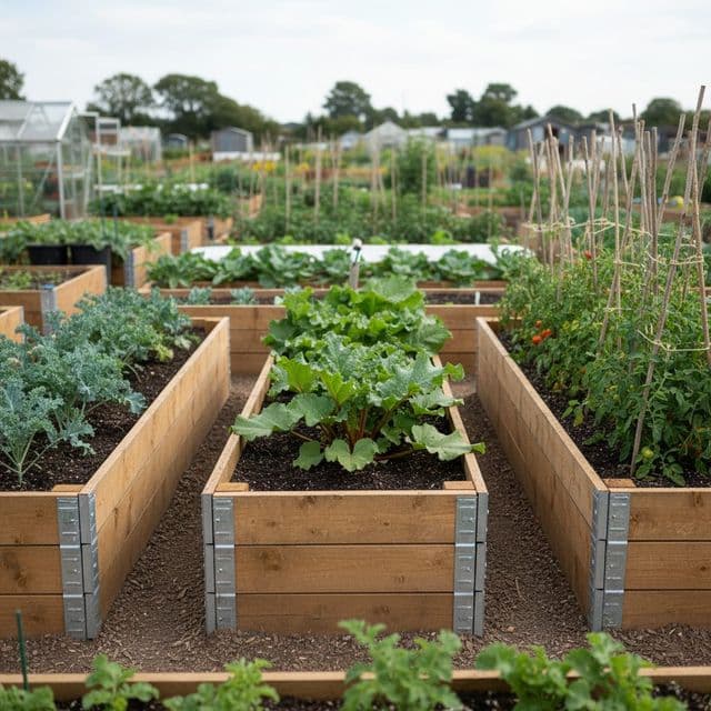 Allotment Raised Beds: UK Plot Layout, Timber, and Filling