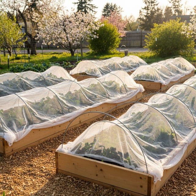 Floating Row Covers: Fabric Weights and Garden Use