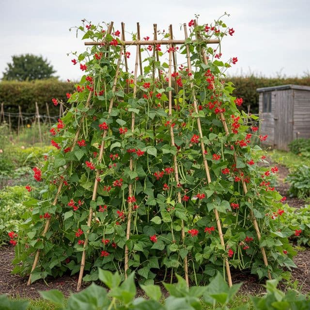 Growing Runner Beans: Sowing, Supports, and UK Allotments