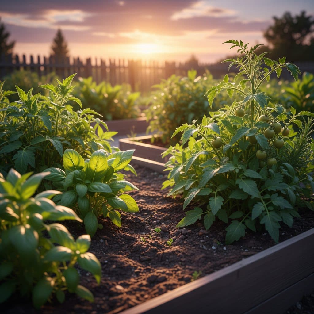 A wooden shed in a garden, symbolizing self-sufficiency and food storage.
