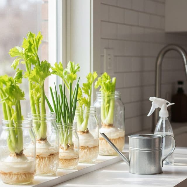 Regrow Vegetables & Herbs from Kitchen Scraps: Reduce Waste