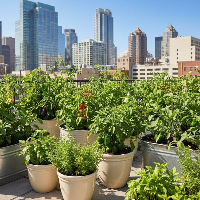 Rooftop & Patio Container Gardening: Thriving in Hot Climates