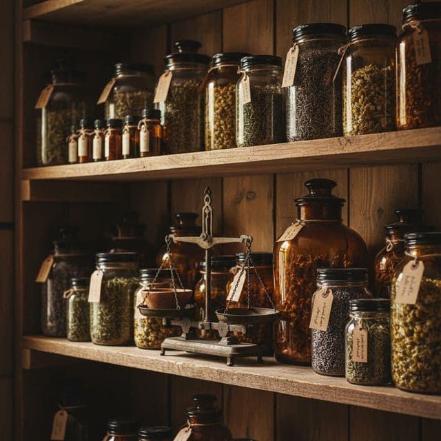 Dried herb storage: jars, oxygen, light, shelf-life & Zone 6