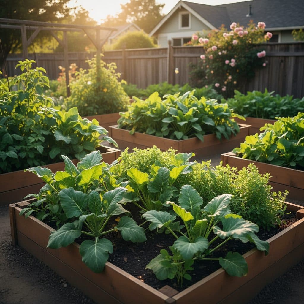 A flourishing strawberry tower on an urban balcony, surrounded by other vertical planters.