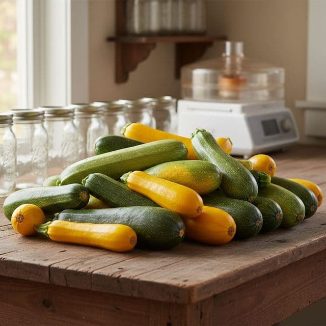 Preserving summer squash glut: dehydrate, ferment, freeze