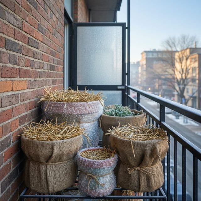 Protecting Container Plants from Winter in USDA Zone 6