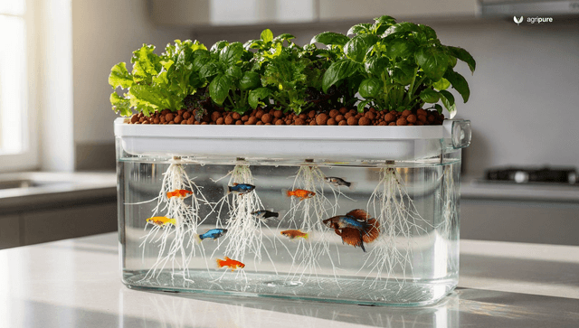 Turning a fish tank into an aquaponics garden