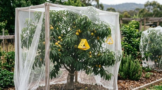 Queensland Fruit Fly Control: Netting and Traps in Australia