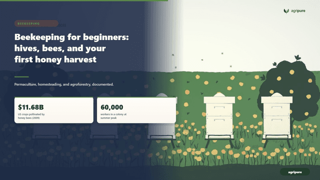 Beekeeping for beginners: hives, bees, and your first honey harvest