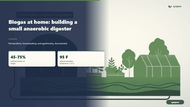Biogas at home: building a small anaerobic digester