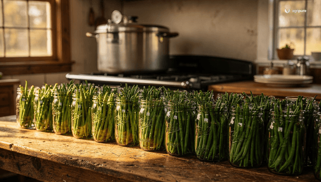 Canning green beans safely (why it must be pressure canned)