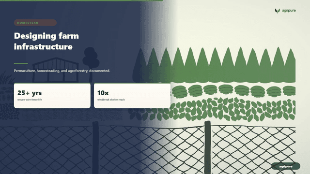 Farm infrastructure design: fences, farm shops, and landscaping the working farm