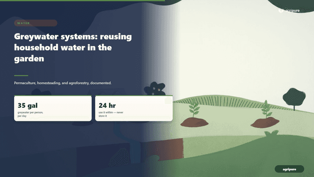 Greywater systems: reusing household water in the garden