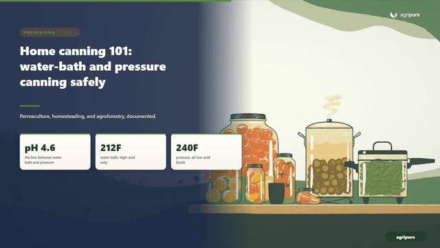 Home canning 101: water-bath and pressure canning safely