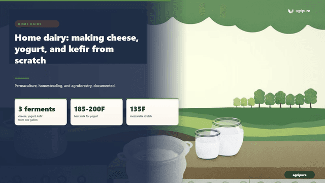 Home dairy: making cheese, yogurt, and kefir from scratch