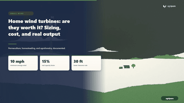 Home wind turbines: are they worth it? Sizing, cost, and real output