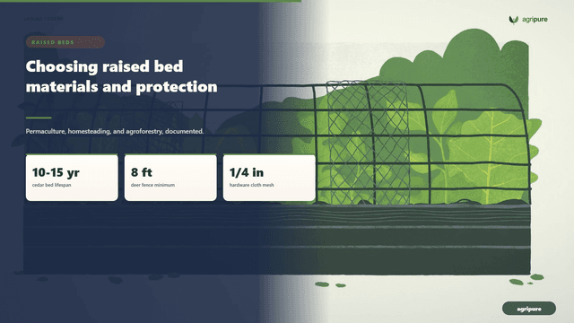 Choosing raised bed materials and protection