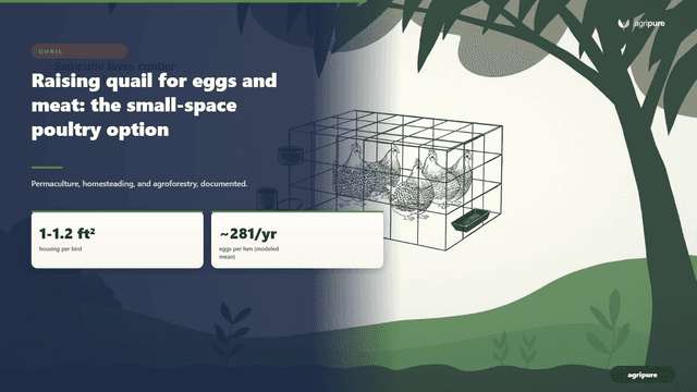 Raising quail for eggs and meat: the small-space poultry option
