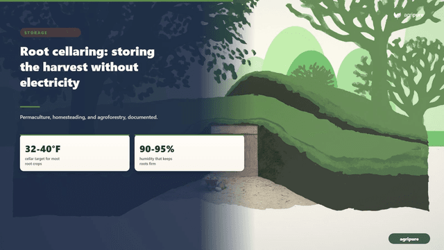 Root cellaring: storing the harvest without electricity