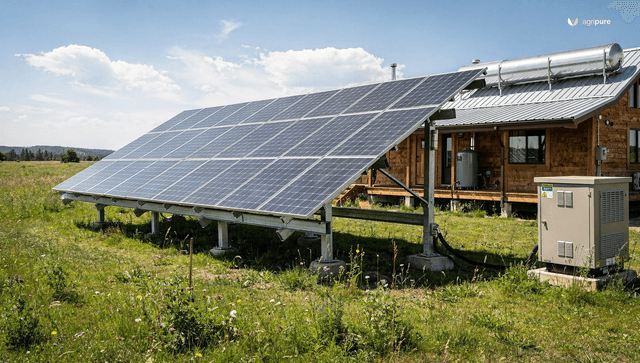 Solar panels for off-grid living: sizing the array and the battery