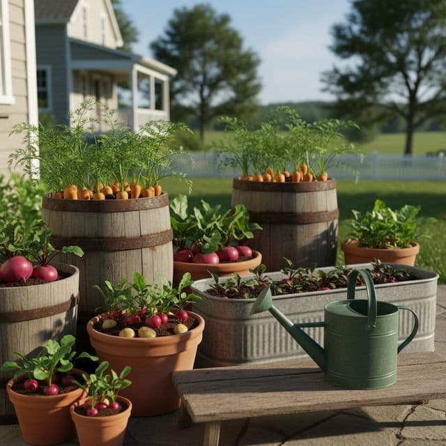 Container Depth for Root Crops: Beets, Radishes, Turnips