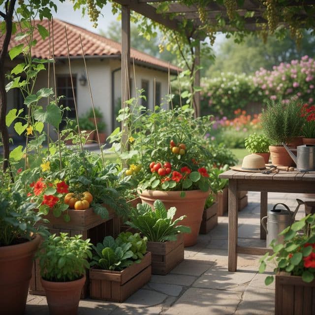 Container & Hanging Gardens: Thrive in US Summer Heat