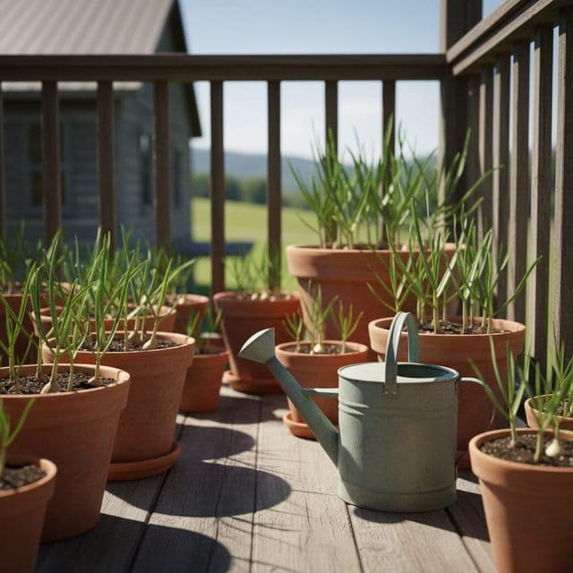Container Garlic & Shallots: Summer Harvest, USDA Zones 4-9