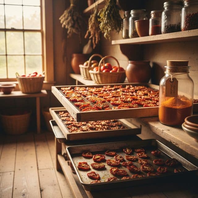 Dehydrating tomatoes: 12-month shelf life & preservation