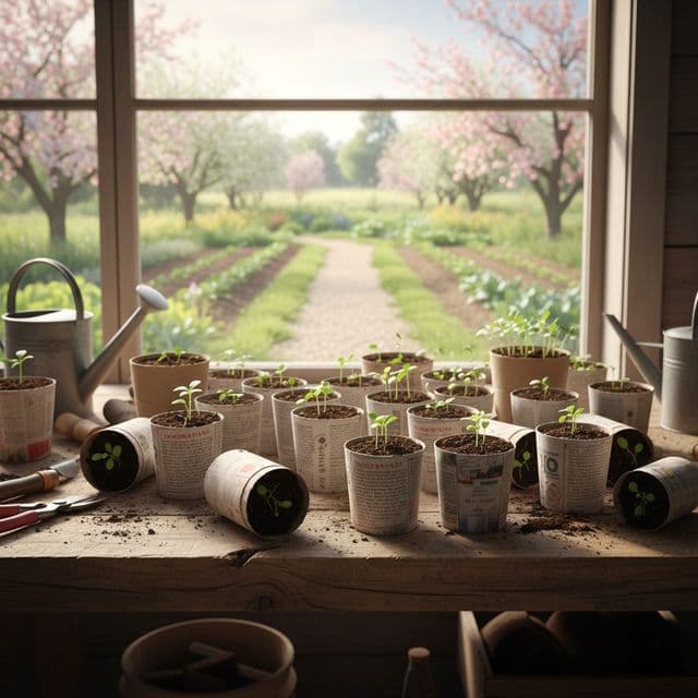 Make Seed Starting Mix & Pots for Under $10 (USDA Zone 7)