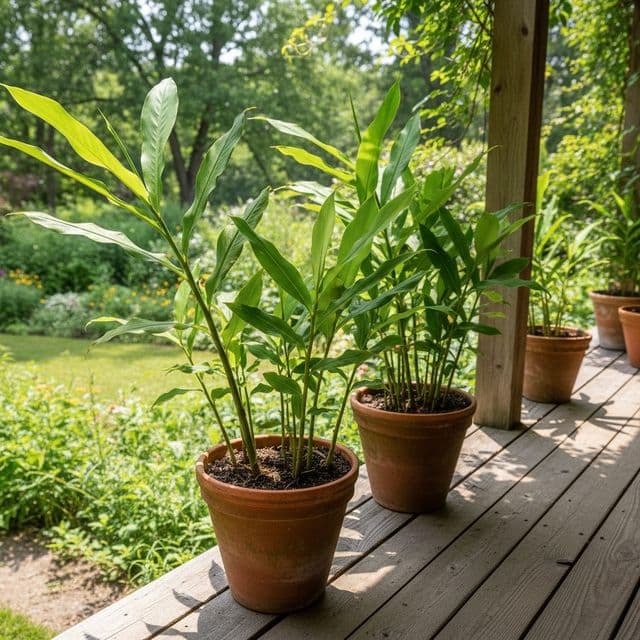 Grow ginger in containers: grocery store rhizomes, USDA Zone 5