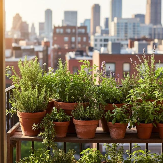 Grow medicinal herbs in containers: balcony home apothecary