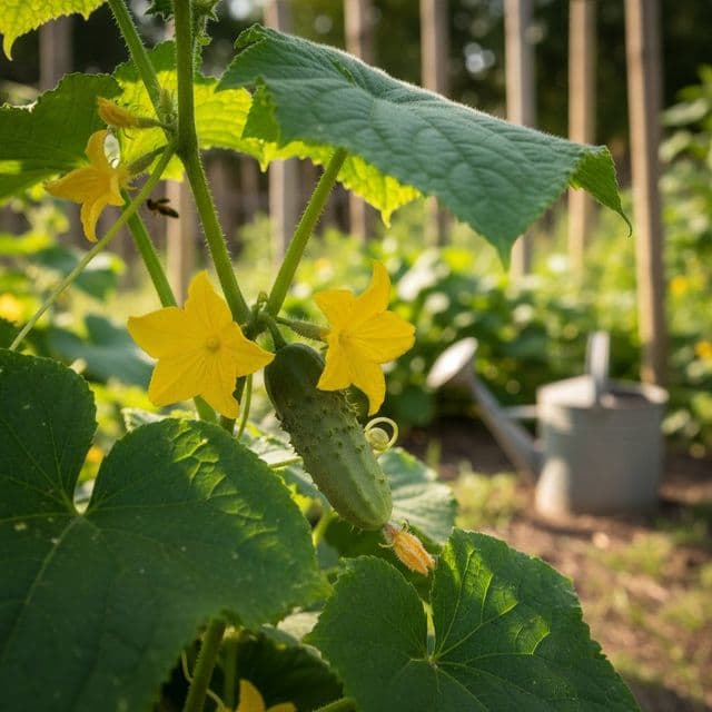 Hand-Pollinating Cucumbers & Melons for Better Fruit Set