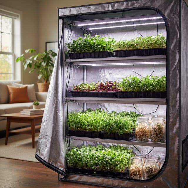Grow microgreens & sprouts indoors year-round: any US climate
