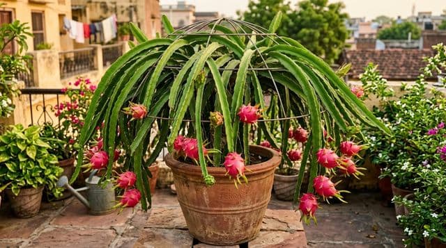 How to Grow Dragon Fruit at Home in India: Pot Guide