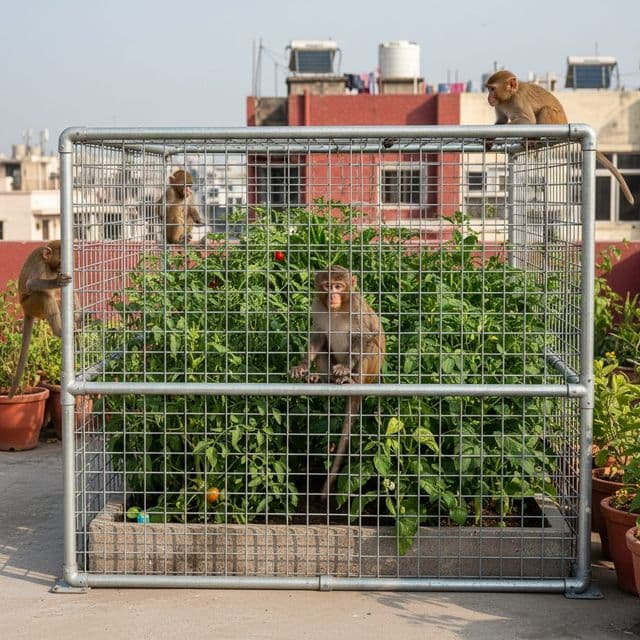 How to Protect Terrace Garden From Monkeys in India