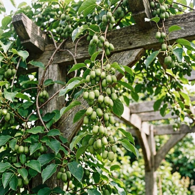 Hardy kiwi (Actinidia arguta)