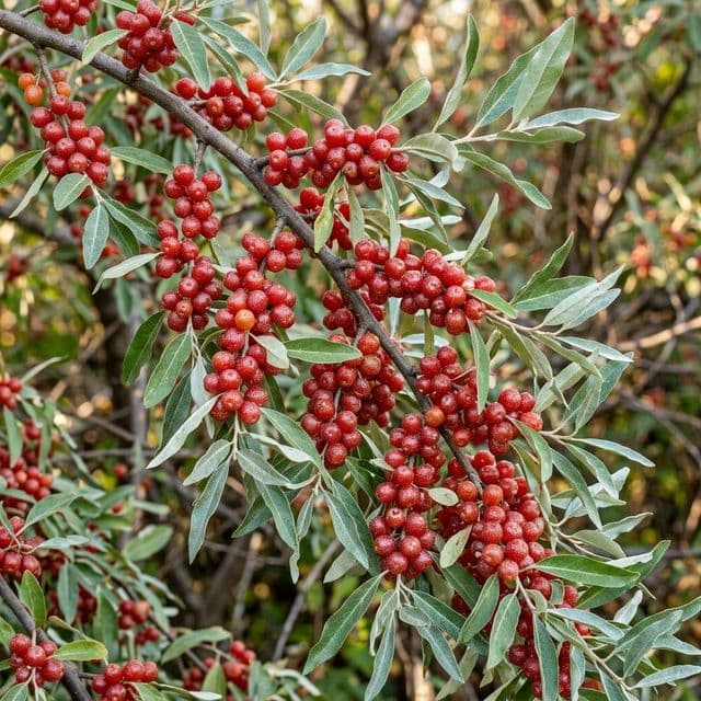 Autumn olive (Elaeagnus umbellata)
