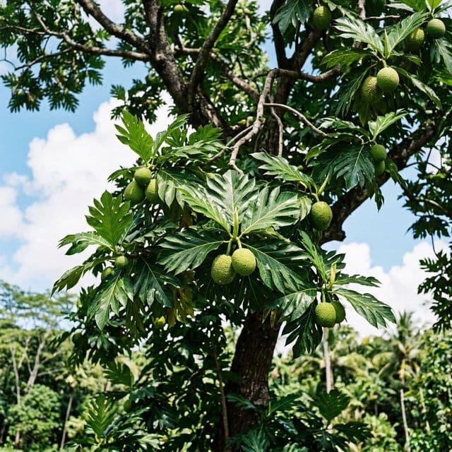 Breadfruit tree (Artocarpus altilis)