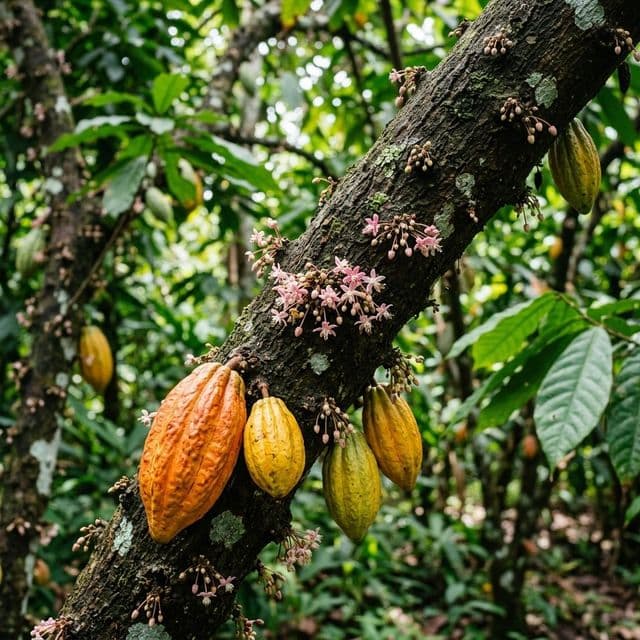 Cacao tree (Theobroma cacao)