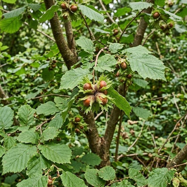 Hazelnut tree (Corylus avellana)