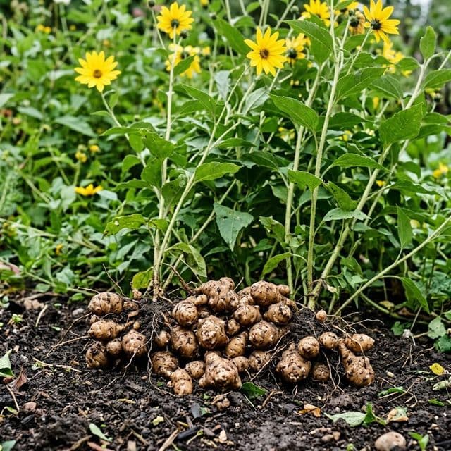 Jerusalem artichoke (Helianthus tuberosus)