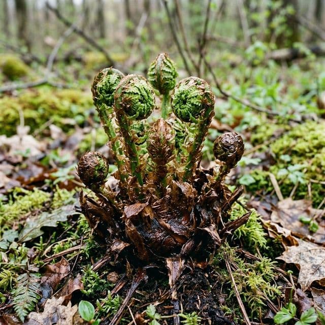 Fiddleheads (Matteuccia struthiopteris)