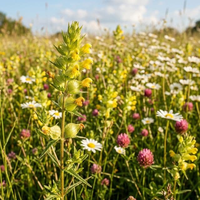 Yellow rattle (Rhinanthus minor)