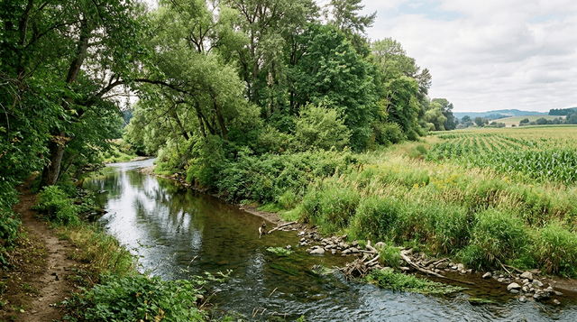 Riparian buffer design: three-zone architecture and watershed function