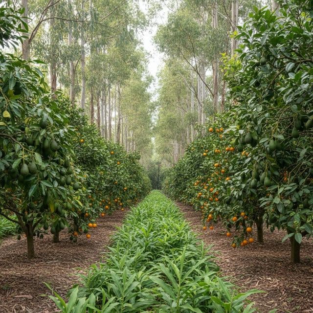 Syntropic Farming Layers: Managing Strata and Sunlight