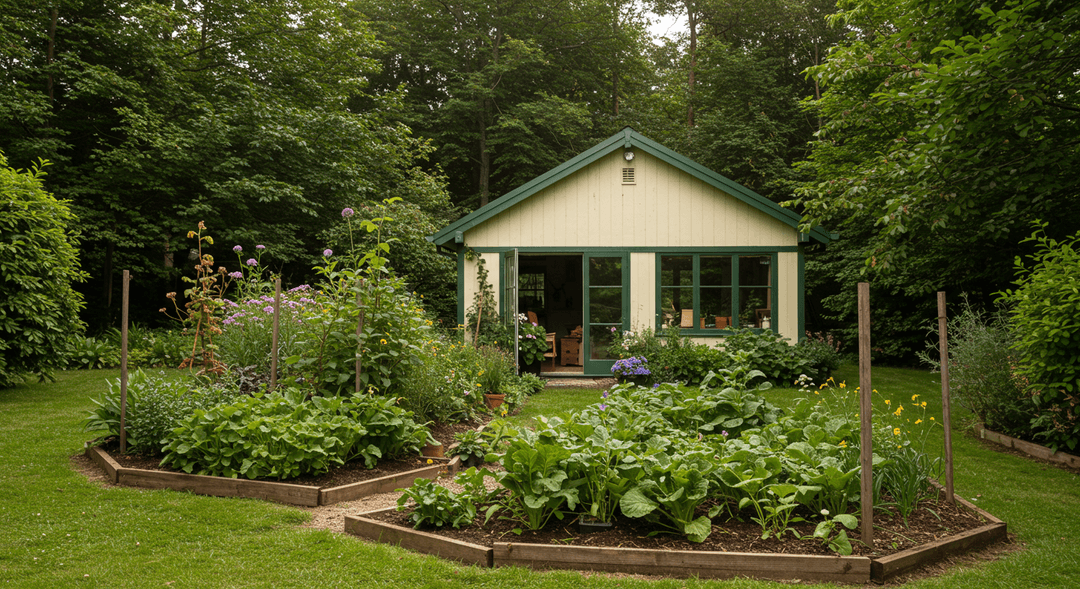 A modern passive solar house design showing large south-facing windows and concrete floors for thermal mass.