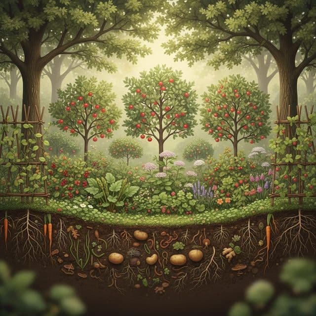 Forest Garden Layers: Designing a Multi-Tier Food Forest
