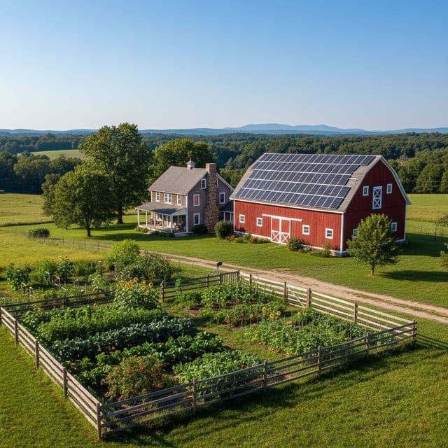 Off-grid solar & battery systems for homesteads in USDA Zone 6