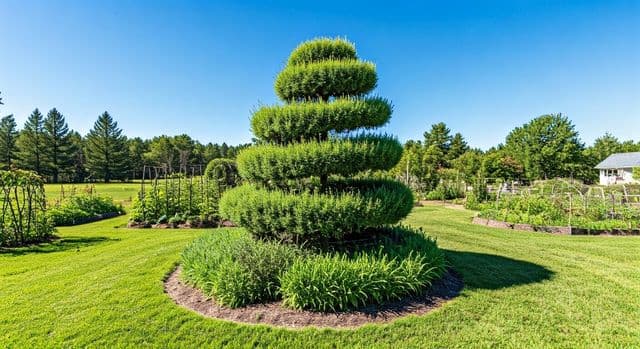 Herb spiral design: maximize garden space & microclimates