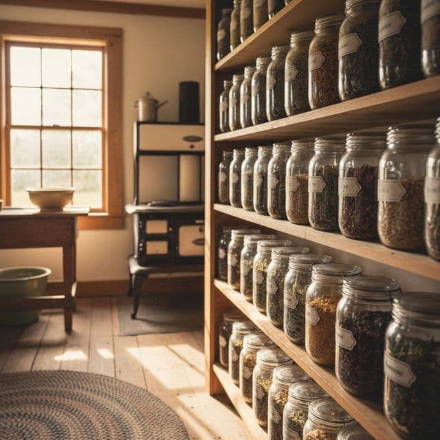 Pantry Storage: Preserve Spices & Dried Goods for Homesteads